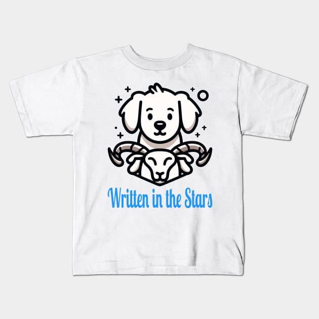 National Pet Day - Zodiac Pup Kids T-Shirt by maknatess